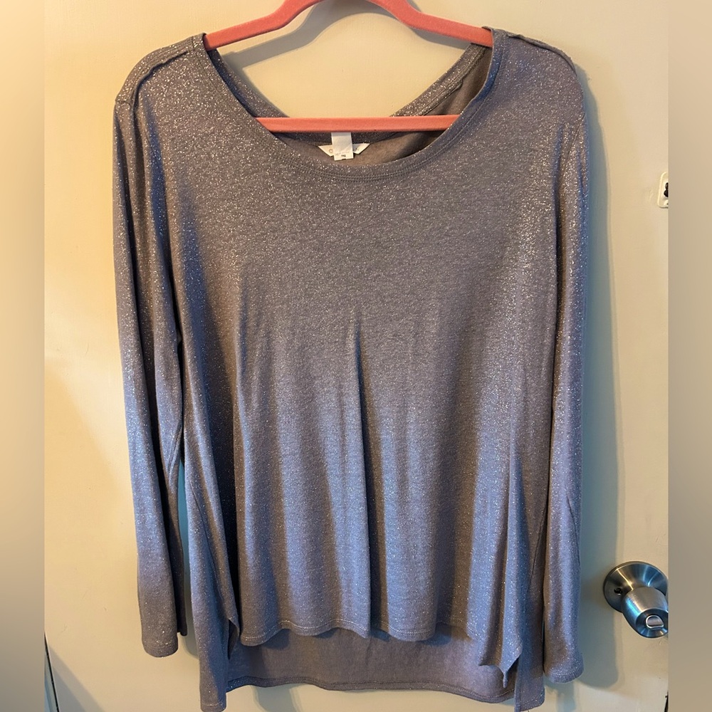 Caslon pewter sparkly sweater